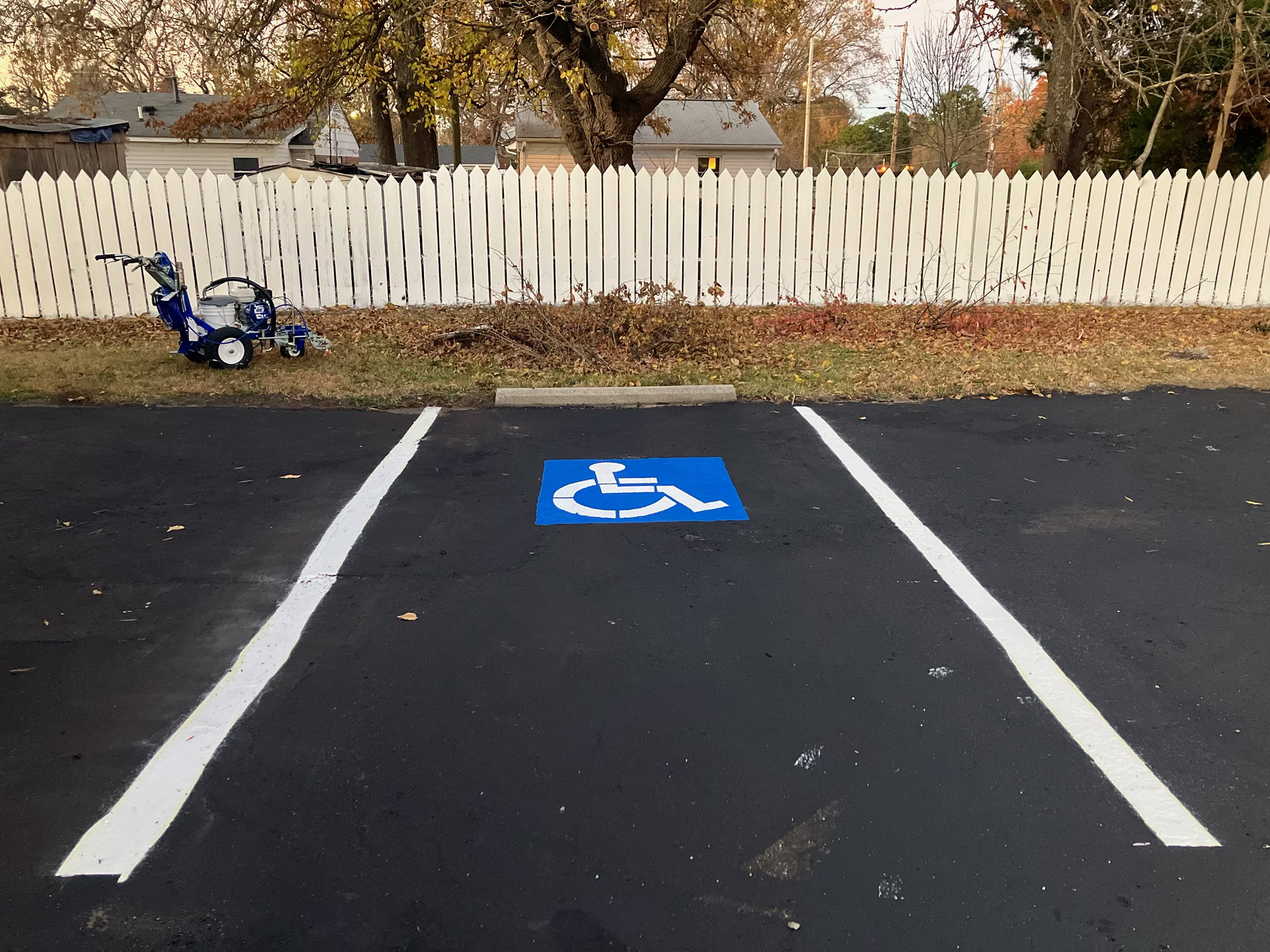 Parking lot service project in Greensboro