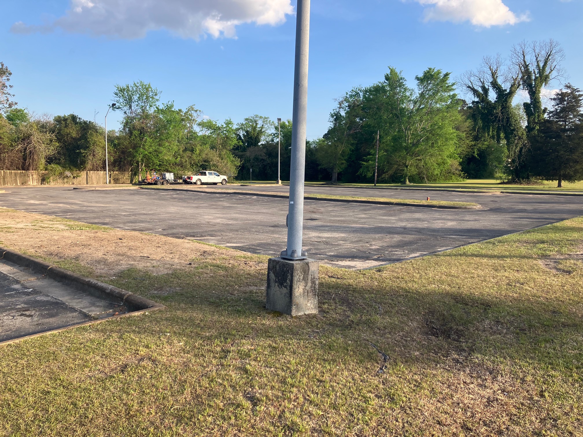 Before parking lot surface and line conditions in Greensboro NC