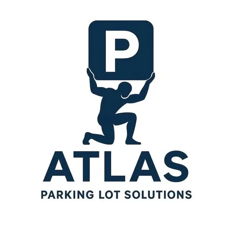 Parking lot striping process with precision tools